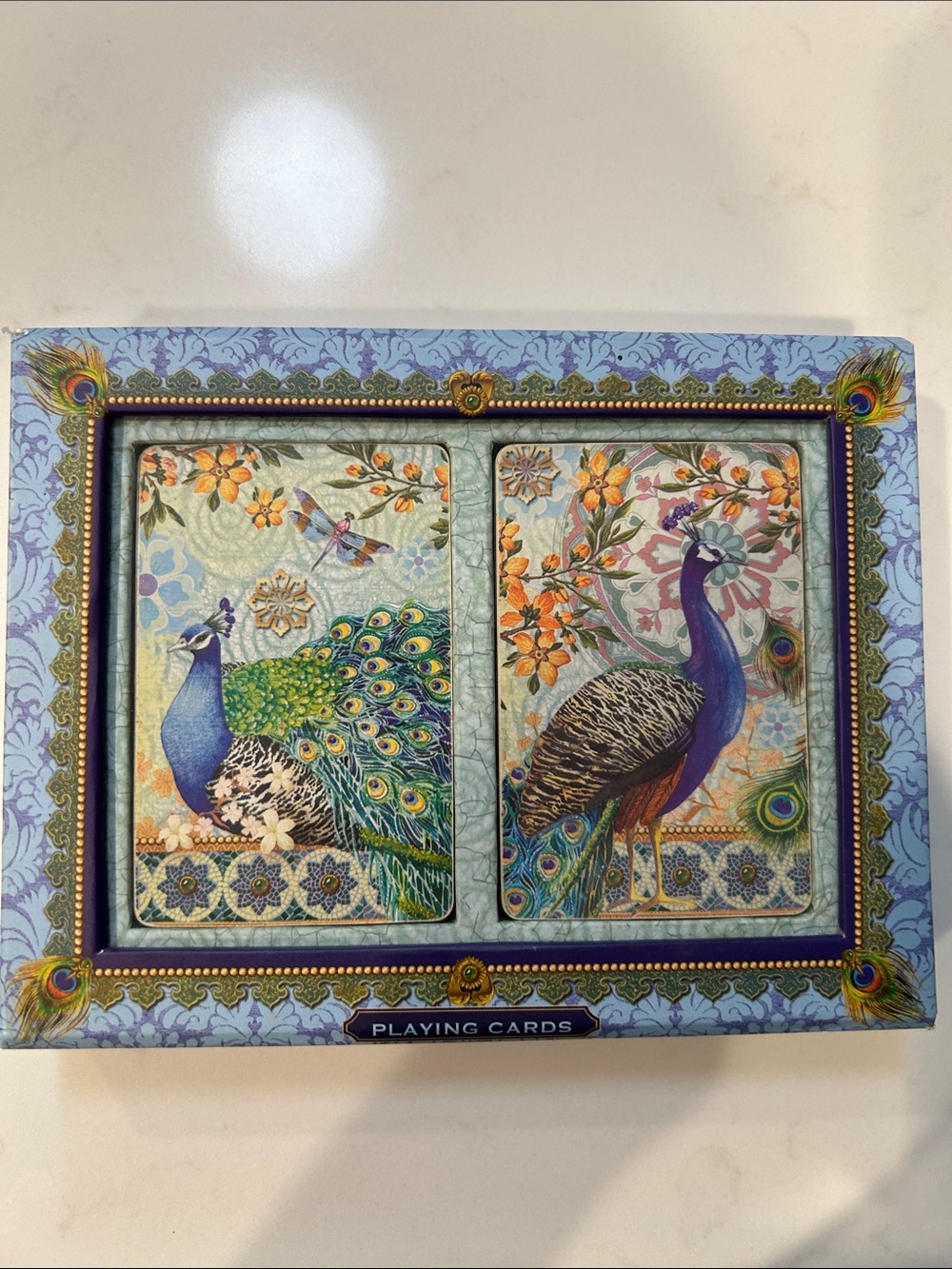 Punch Studio Blue Birds Decorative Playing Cards - 2 Decks